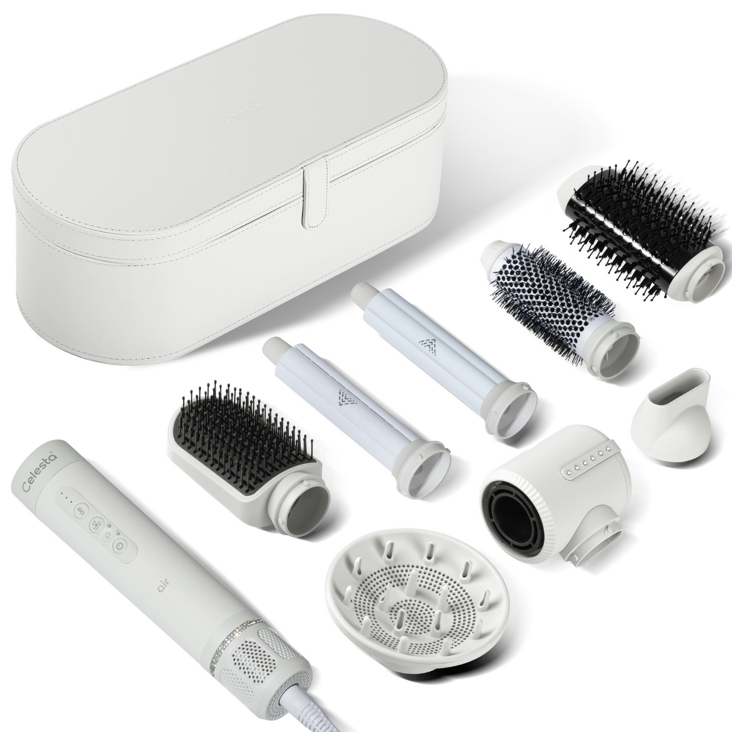 Celesta® Sèche-cheveux AirStyler - 8 en 1 Blanc